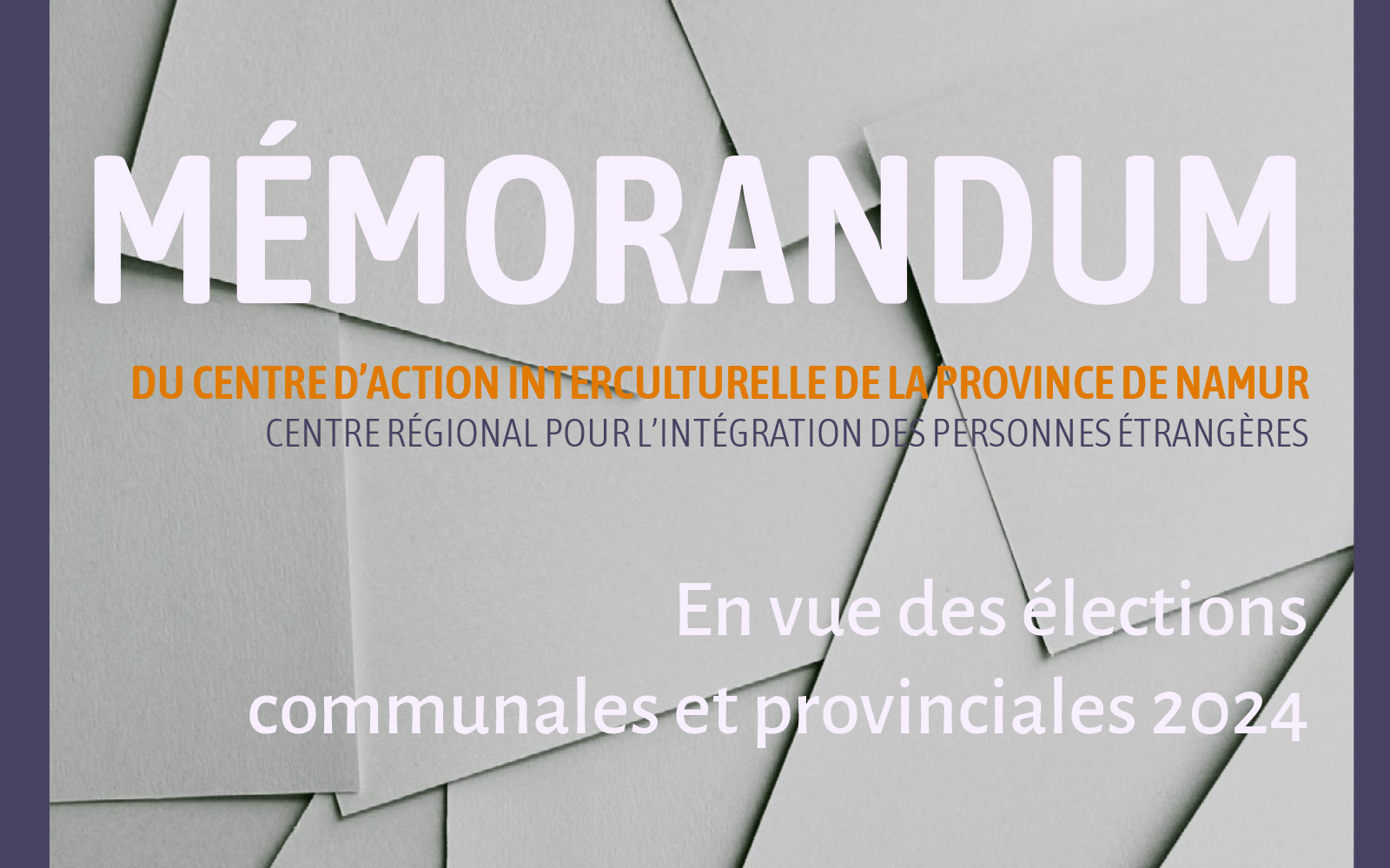Un mémorandum publié par le CAI namurois dresse un tableau de recommandations préelectorales, accompagnées d’indicateurs de leurs coûts