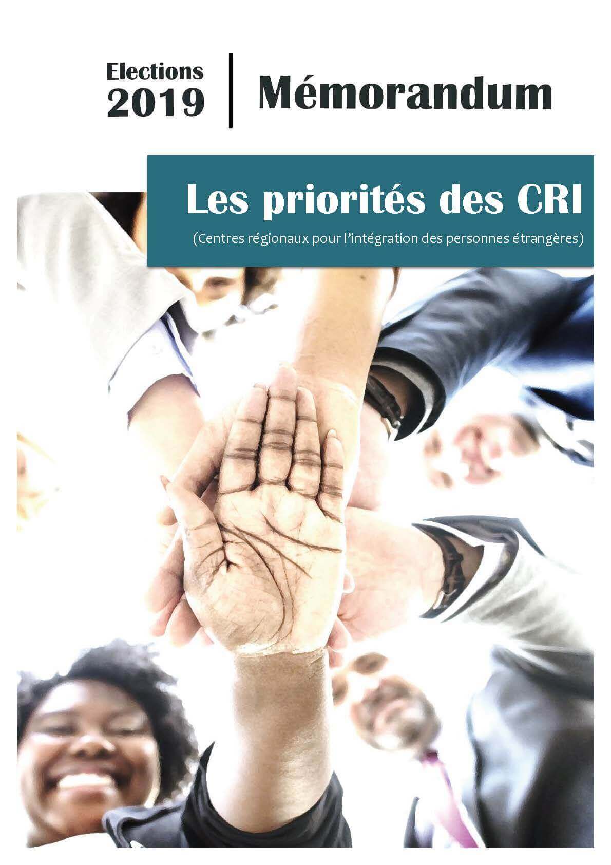 Élections 2019 : les priorités des CRI